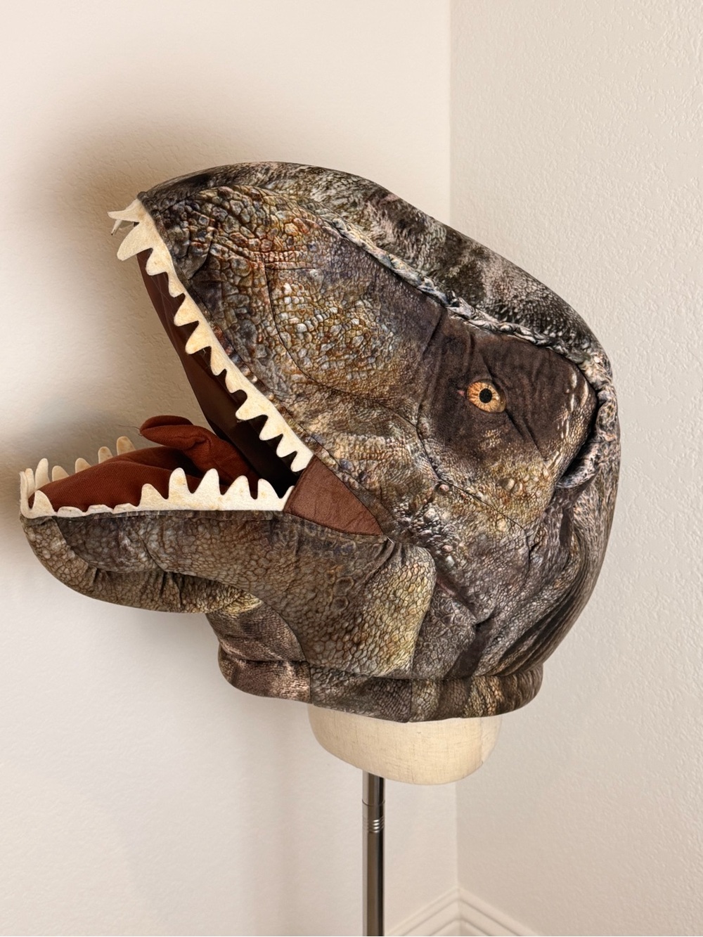Jurassic World T-Rex Reptile Halloween costume head by DanDee big greeter heads